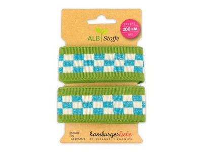 Stripe Me Icon Check Point Band olivia-türkis-meringa-silber