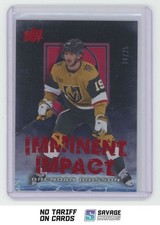 2024-25 Upper Deck Overtime Imminent Impact Red Brendan Brisson /25 #II-1 Vegas