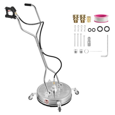 #ad 24quot; Pressure Washer Surface Cleaner with 4 Wheels Dual Handle 4500 Max PSI $224.80