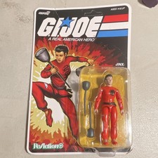 Super7 G.I. Joe Jinx ReAction action figure Red Outfit Sparring Batons