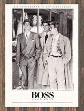 Hugo Boss - Reklame Werbeanzeige Original-Werbung 1985 (2)