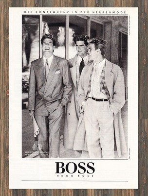 Hugo Boss - Reklame Werbeanzeige Original-Werbung 1985 (2)