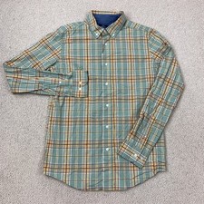  g George Classic Fit Button-Up Shirt Men's Size S Multicolor Long Sleeve Plaid