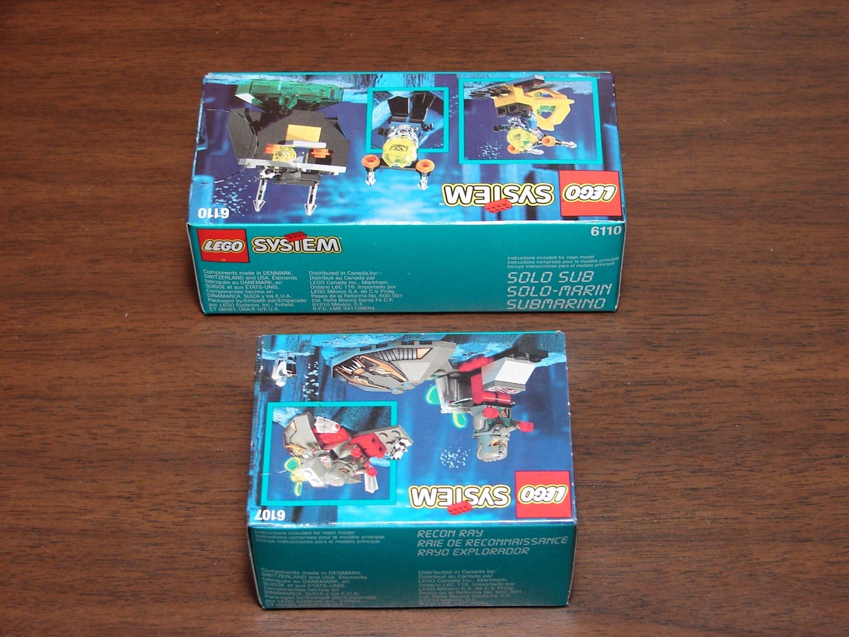 LEGO Aquazone: Recon Ray (6107) + Solo Sub (6110) - Brand New | eBay