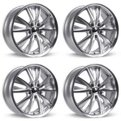 Set of 4 17in Silver Alloy Wheel Rims for 2005+ Chevrolet, RTX51F7 17x7 5x114.3 