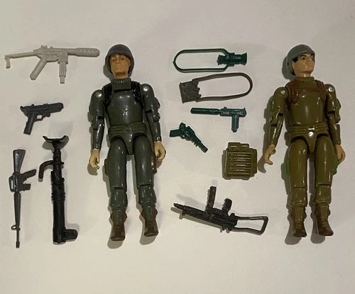 1982 Gi Joe Straight Arm Zap and Short Fuse lot accessories