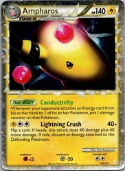 Pokémon TCG Ampharos Prime HeartGold & SoulSilver Holo Ultra Rare 105/123