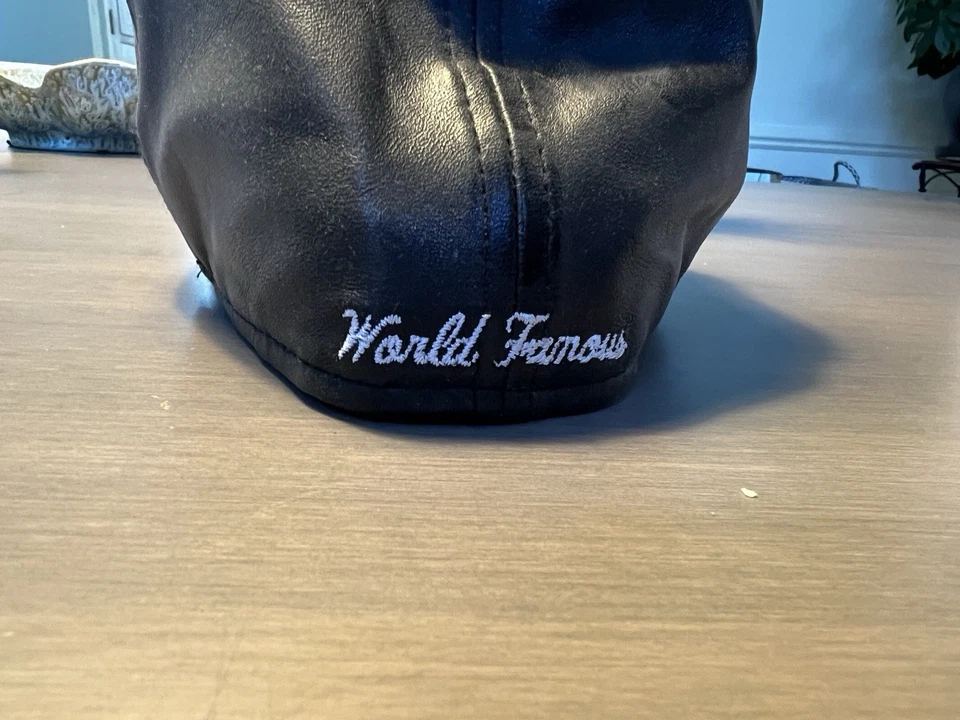 Chapéu Supreme couro preto New Era caixa logotipo FW15 versão 7 5/8 ajustado - Imagem 4 de 4