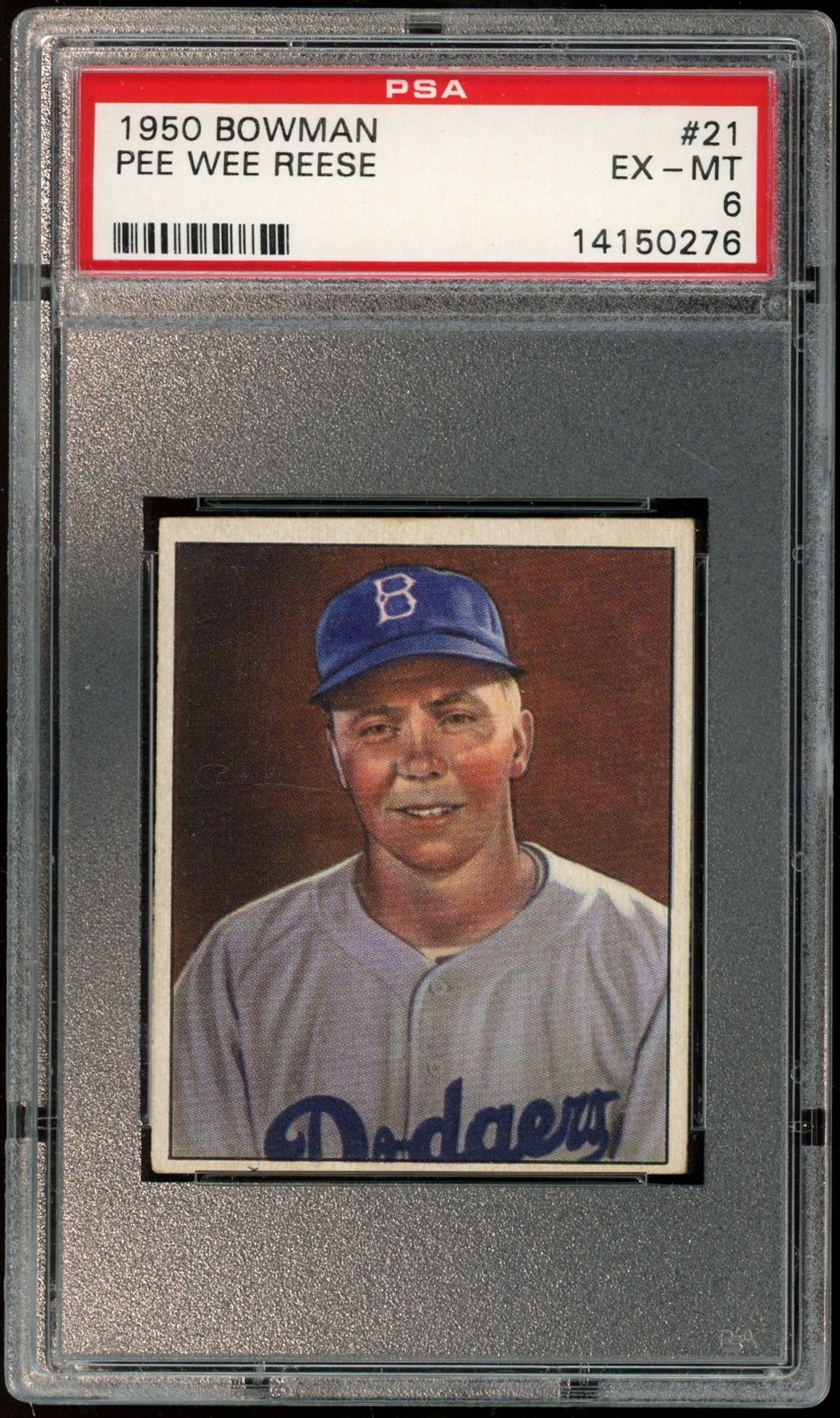 1950 Bowman #21 Pee Wee Reese PSA 6