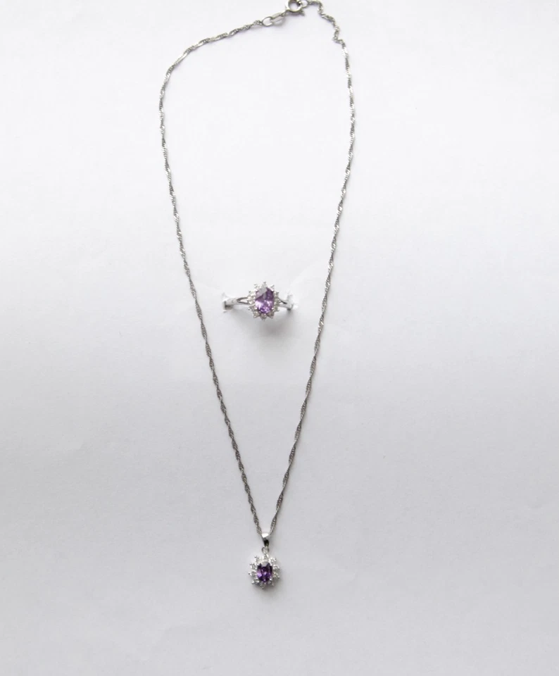 Set collana e anello in argento 925 - Immagine 2 di 4