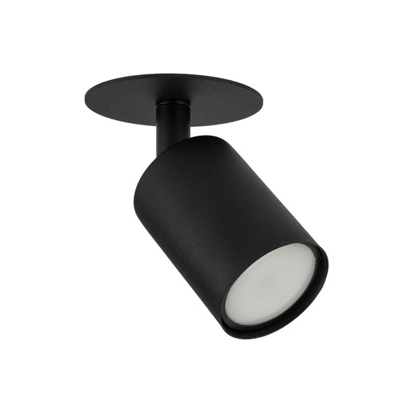Deckenspot Metall Schwarz GU10 B:12.5 Cm Verstellbar Flur Deckenstrahler BüRo-image