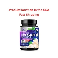 Lions Mane Supplement Mushroom Capsules 10,000mg, Lions Mane Mushroom Supplement