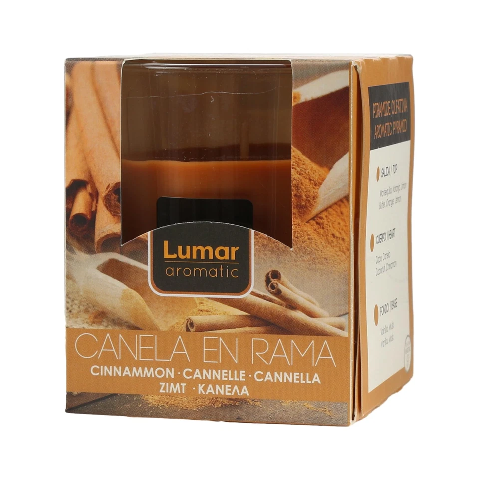 2 Stück Duftkerzen Zimt im Glas 8.5x7cm Braun Duftkerzen Pflanzliches Wachs 2... - Bild 4 von 4