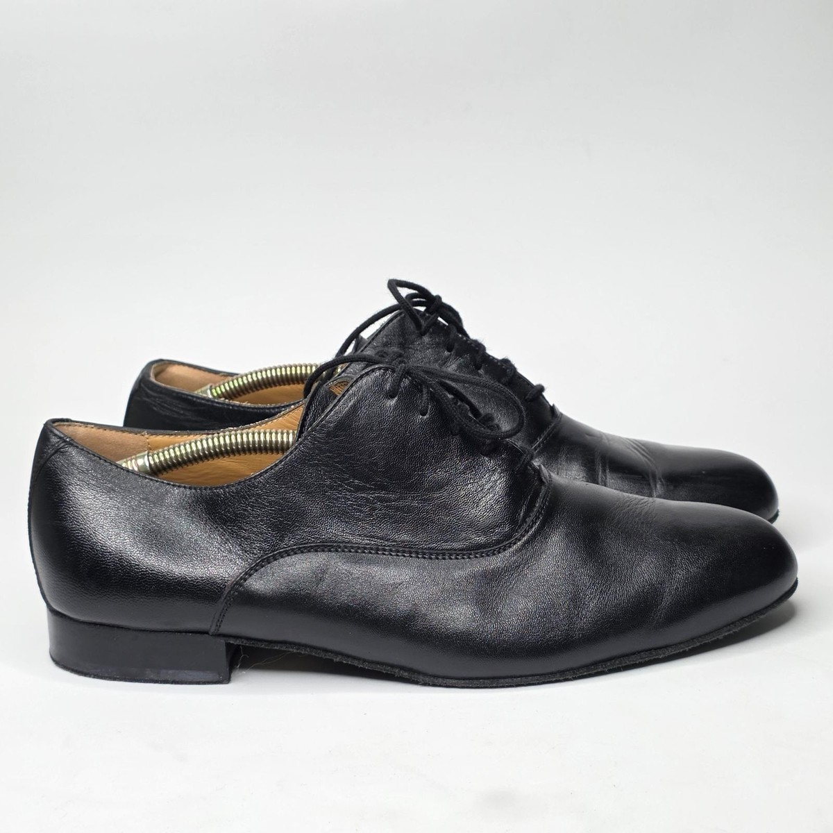 Werner Kern Tanzsport Ballroom Men's Dance Shoes Size 8.5 Black Leather Italy View 2