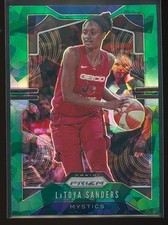 LaToya Sanders 2020 Panini Prizm WNBA Green Ice Prizm #39
