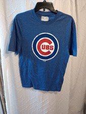 Chicago Cubs T-Shirt Small Blue Distressed NWT