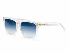 Tom Ford Buckley Sunglasses FT0906 Clear/Blue 56-17-145mm With Casa New