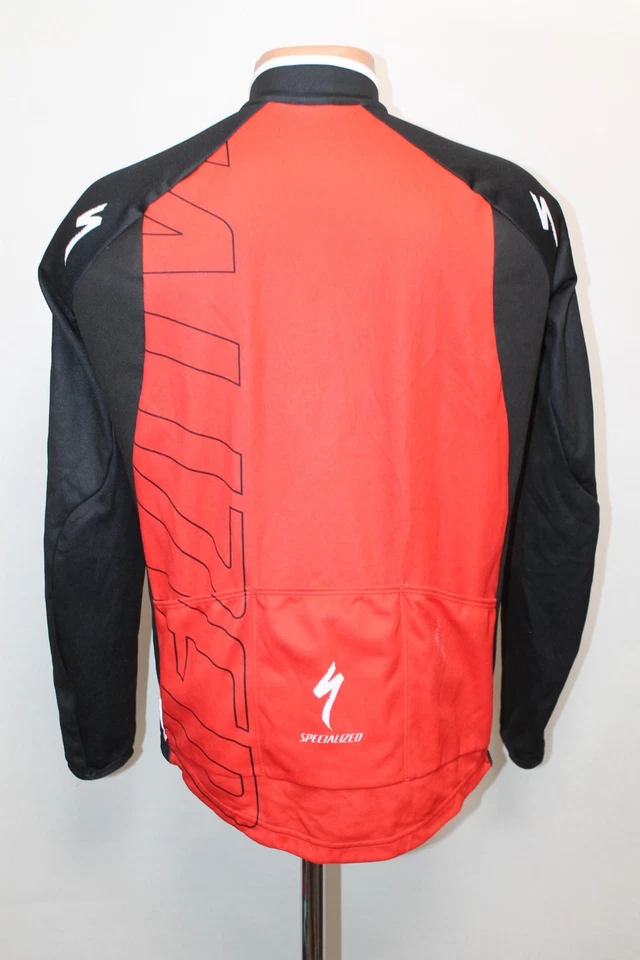 Specialized Cycling Jacket Long Jersey Fleece Windproof WindStopper Size M Red - Image 2 of 4
