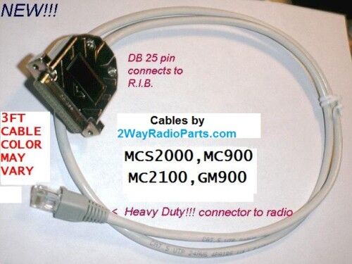 Motorola MCS2000 MCS 2000 R.I.B to Radio Programming Cable Made in the USA !!! - Picture 1 of 1