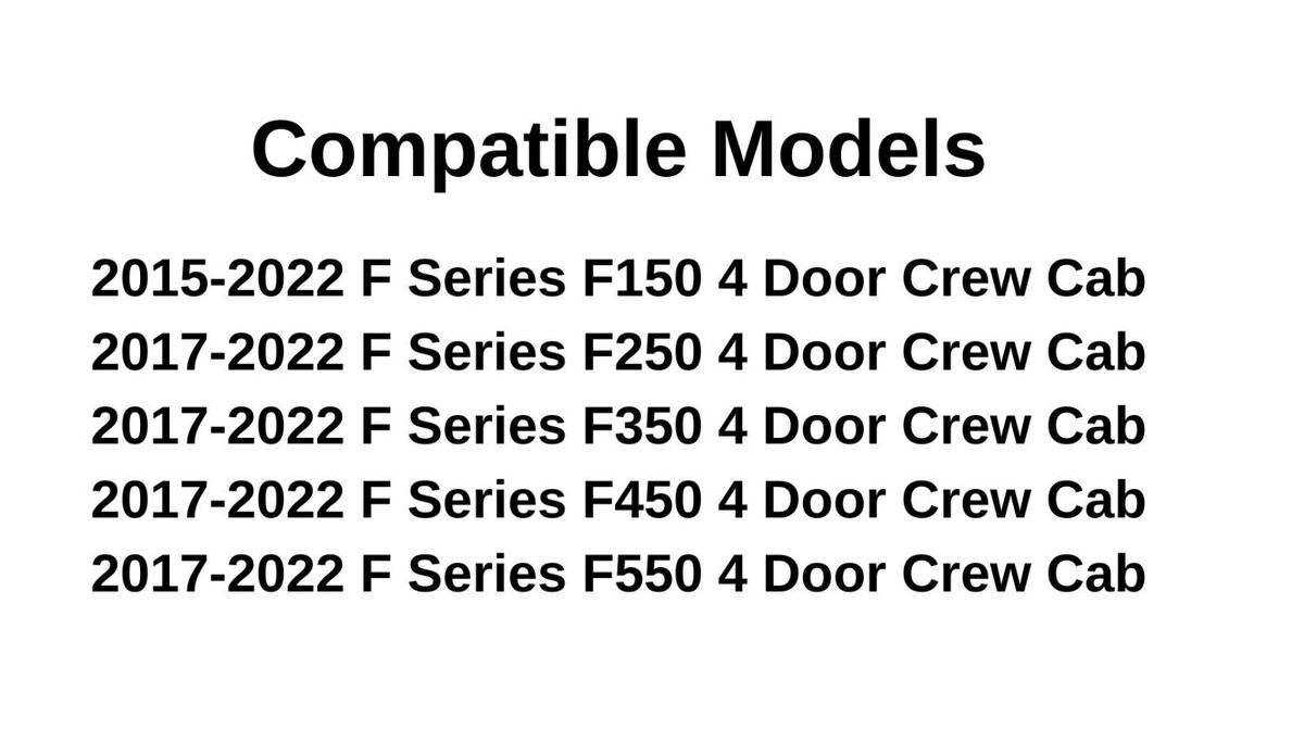 Ford F-series 15-20 F150 Passenger Side Right Rear Door Window
