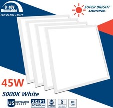 4Pack 2x2Ft LED Panel Light Drop Ceiling LED Flat Panel Recessed Troffer Fixture