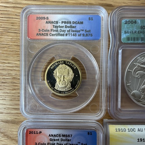 Estate Sale Coins ~ Auction Lot Silver Currency Gold SLAB LOT 1 - Picture 2 of 20