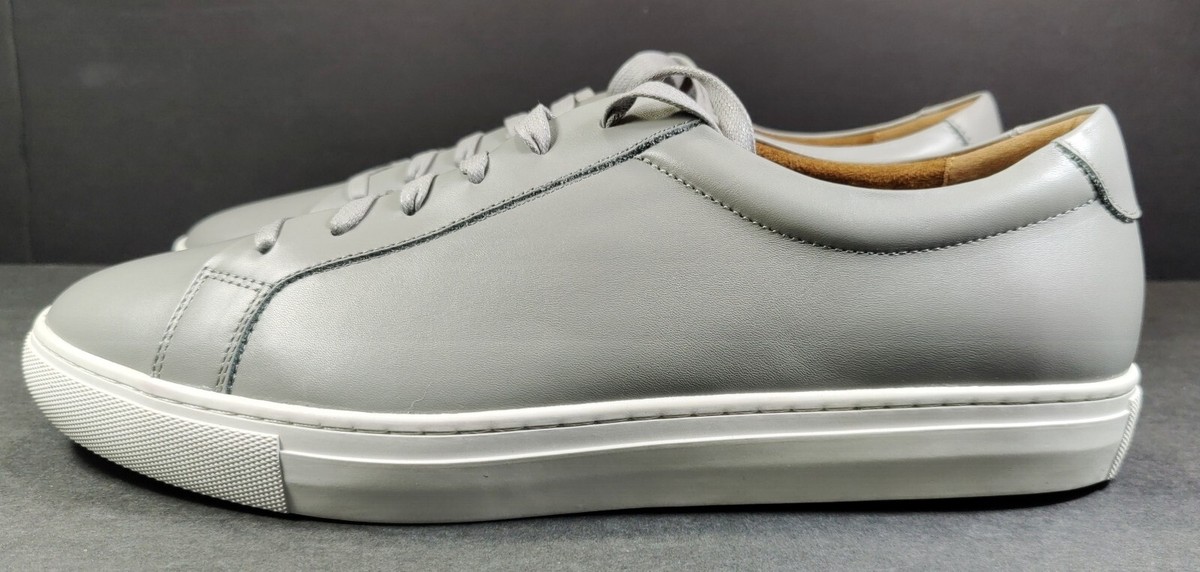 NEW REPUBLIC MARK MCNAIRY SHOES GRAY LEATHER CASUAL MINIMALIST SNEAKERS (13)