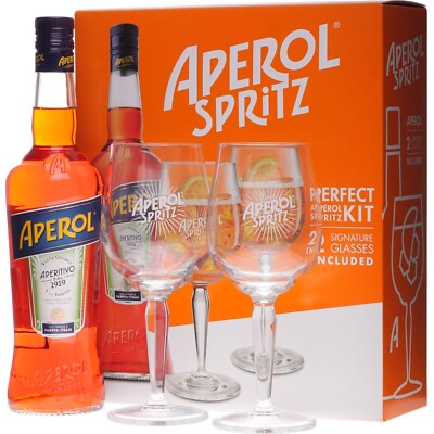 Aperol Aperitif Bitter 0,7 Liter 11 % Vol. Geschenkset