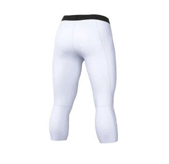 Size XL Nike Air Jordan 3/4 Length White Tights Fitting Gym Workout Spandex  Pant