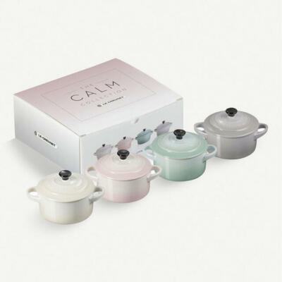 Le Creuset Mini Cocotte 4 Pieces Calm Collection 250ml 420g Japan