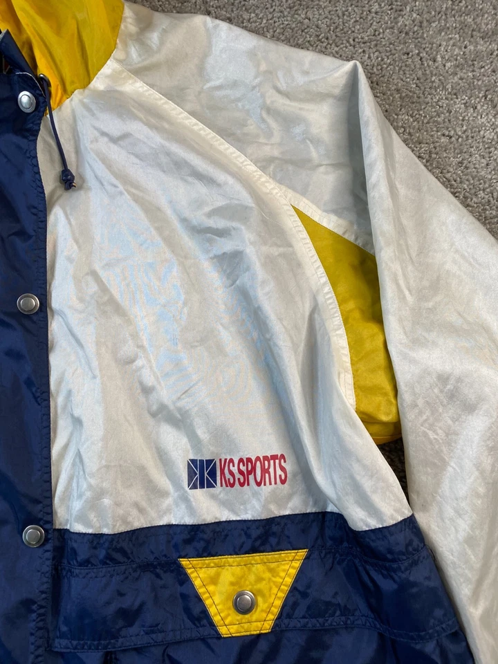 VINTAGE KS Sports Jacket Womens 26/28 Blue Sailing Windbreaker Komitor Ladies - Image 4 of 4