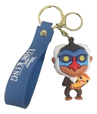 Lion King Rafiki Character 3D Silicone Charm Keychain