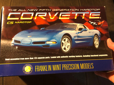Franklin Mint Precision Models Fifth Generation 99 Blue Hardtop Corvette 1:24