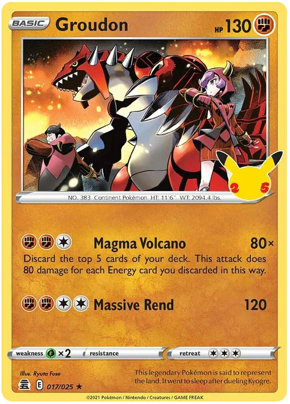 Groudon 017/025 Celebrations for sale | eBay