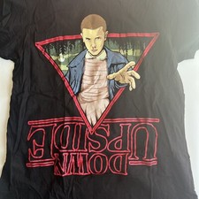 Stranger Things Eleven Upside Down Juniors L T-Shirt Loot Crate Exclusive