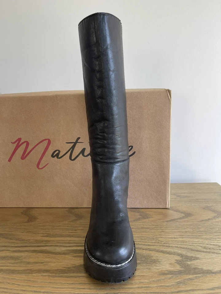 Botas de plataforma de cuero negras Matisse usadas en excelente estado talla 7 de EE. UU. Foto 4 de 4