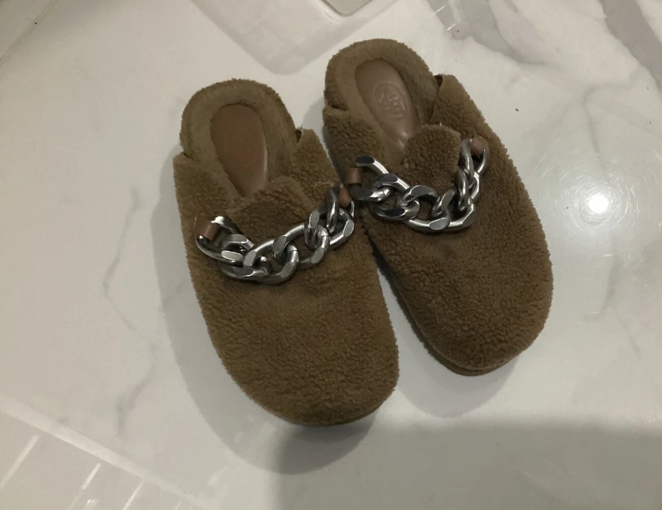 ash leather lined slippers size 38 - Image 2 of 4