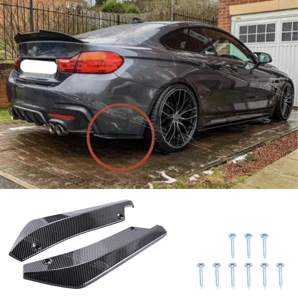 For 4 Series F32 F36 F82 G26 Rear Bumper Diffuser Spats Spoiler