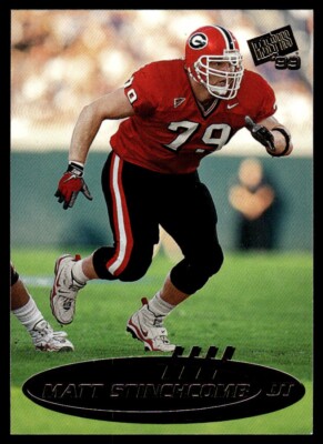 1999 Press Pass Paydirt Gold Matt Stinchcomb Rookie Georgia Bulldogs #44