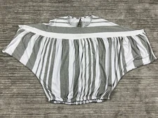 Time and Tru Top Womens Small 4-6 Gray White Striped Casual