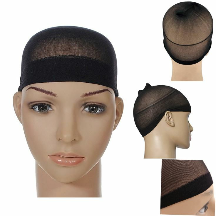 2PCS Wig Cap Stocking Hair Control Unisex Stretch Hair Net Hair Cap