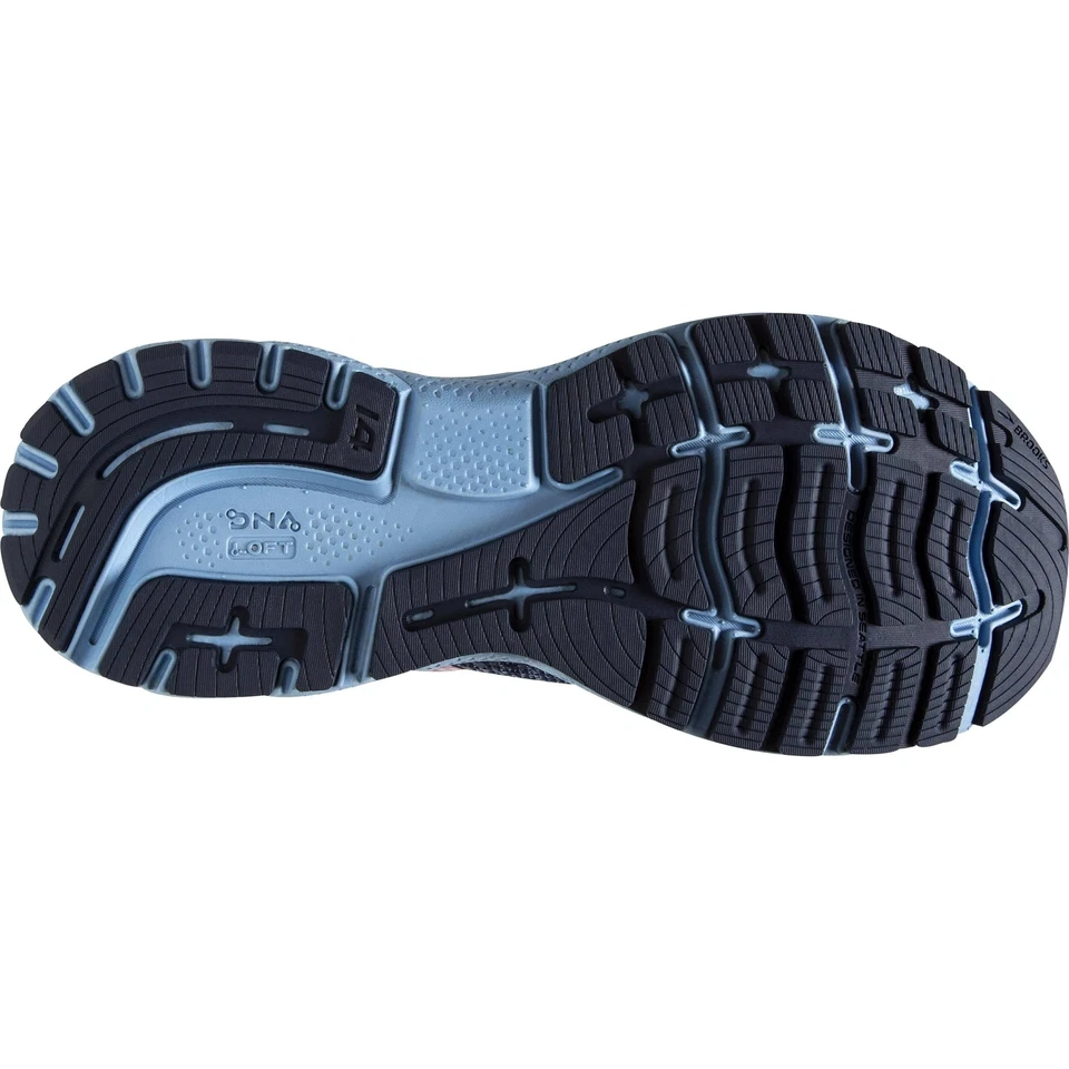 Brooks Ghost 14 Womens Running Shoes - Blue - Image 2 of 4