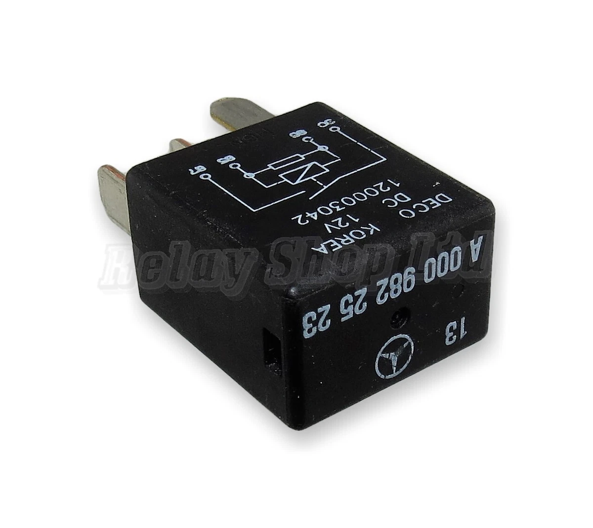 Mercedes-Benz (15-22) 4-Pin Black Relay A0009822523 Deco Korea 