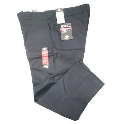 Dickies 874 Original Fit Work Pants Straight Leg Mens 42x30 Black NEW!