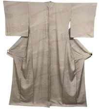 Japanese Vintage Kimono Silk Purple Expensive Tradition Wind Wave Heigh 64.56in