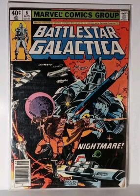 Marvel Comics Battlestar Galactica Issue #6 Newsstand Edition 1979 ...