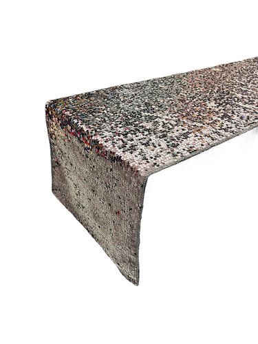 Taffeta Sequins Table Runner - 12" x 90" Shiny Sequins on Taffeta (Pick Color) - Picture 6 of 31