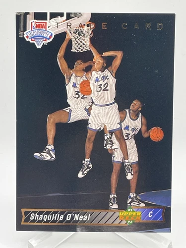 Shaquille O'Neal 1992-93 Upper Deck #1b Trade Card Rookie Card RC 9