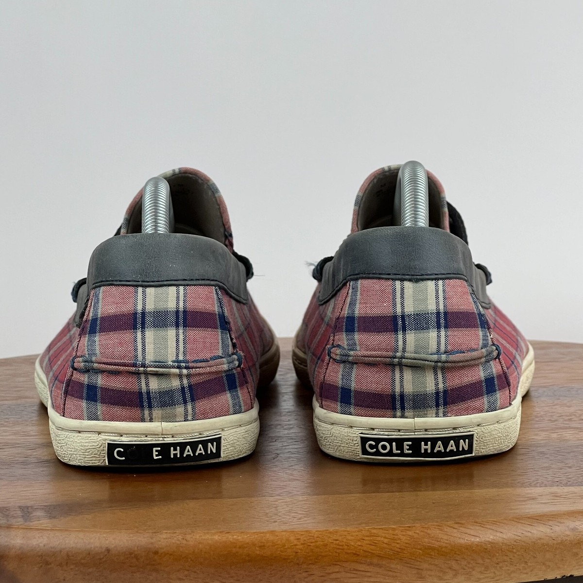 Cole Haan Men\'s Pinch Weekender Plaid Canvas Penny Loafers Mens Cole Haan Pinch Weekender Shoes In Grey | Soletrader main image 4