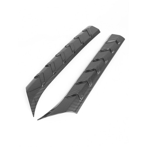For Toyota Highlander 2020-2022 Carbon Fiber ABS Rear Bumper Side Skirt Trim - Picture 4 of 7